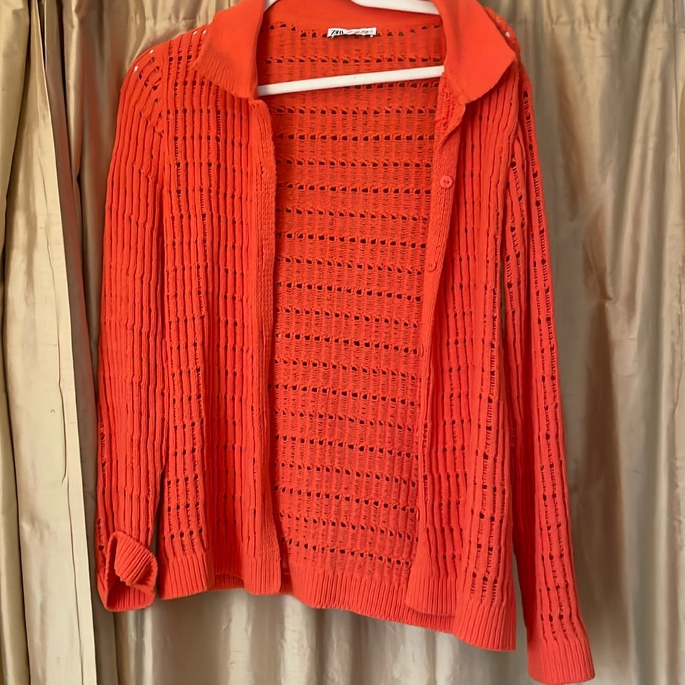Zara Coral Summer Knit